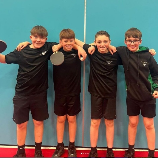 students at the South Yorkshire table tennis competition